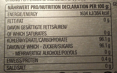 Altoids Peppermint / Pfefferminz-Pastillen extra stark - Nutrition facts