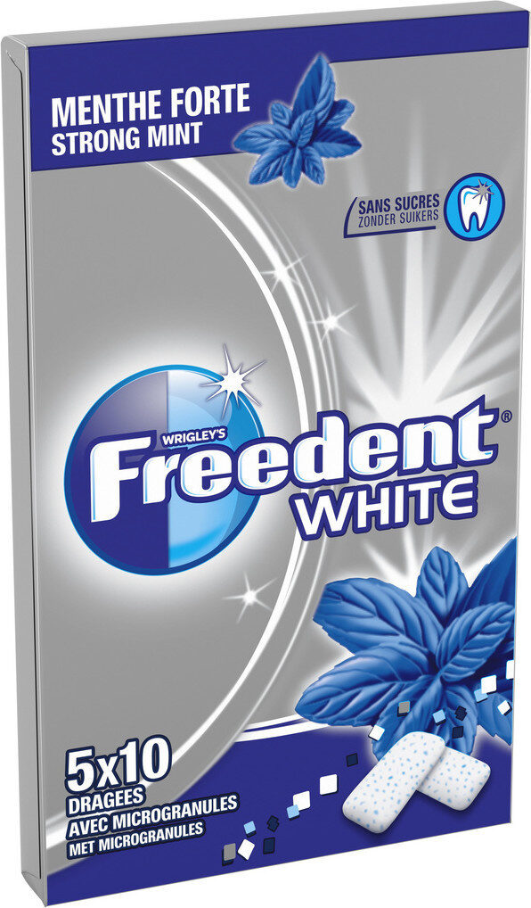 Freedent white menthe forte - Product - fr