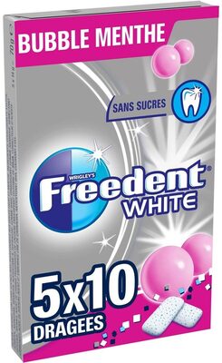 Freedent white bubble menthe