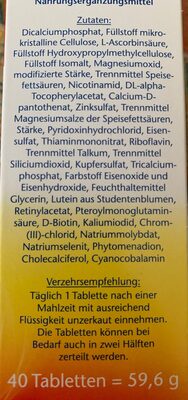 A-Z Depot Langzeit-Vitamine - Ingredients - de