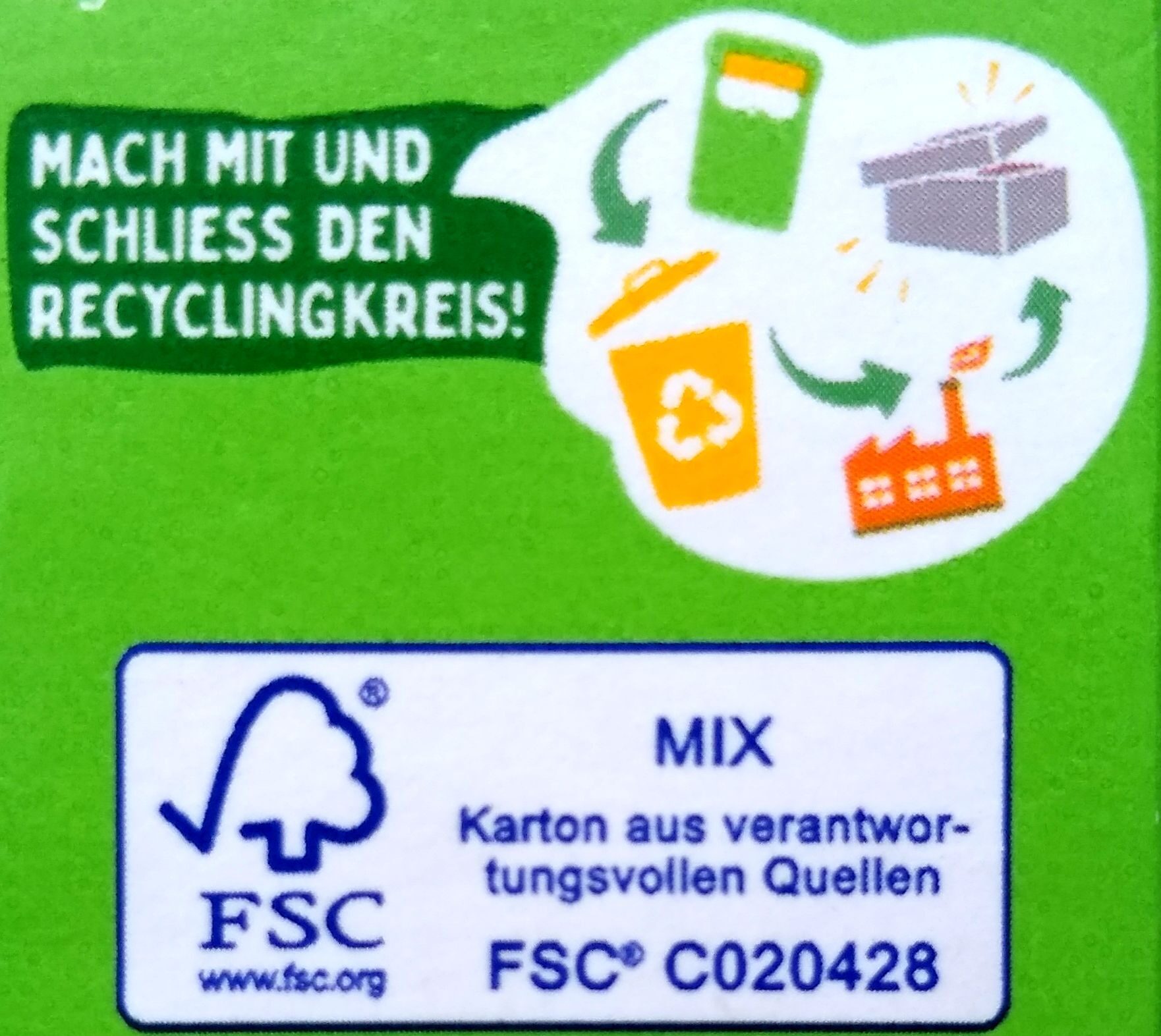 Dill Sahne-Sauce - Recycling instructions and/or packaging information - de