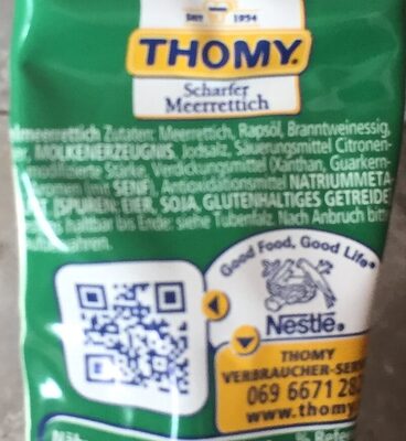 Meerrettich (Thomy) - Ingredienti - de