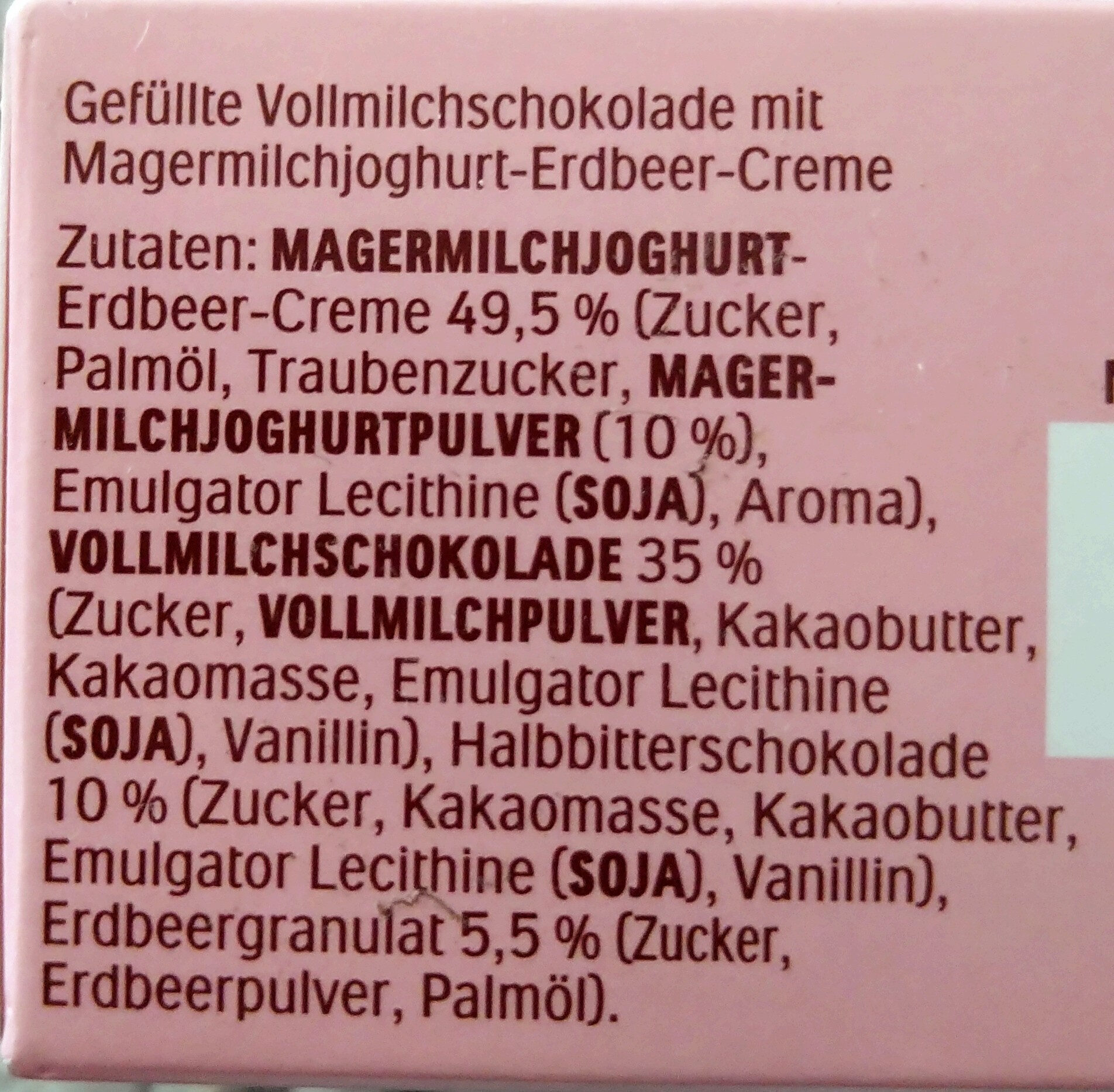 Yogurette - Ingredienti - de