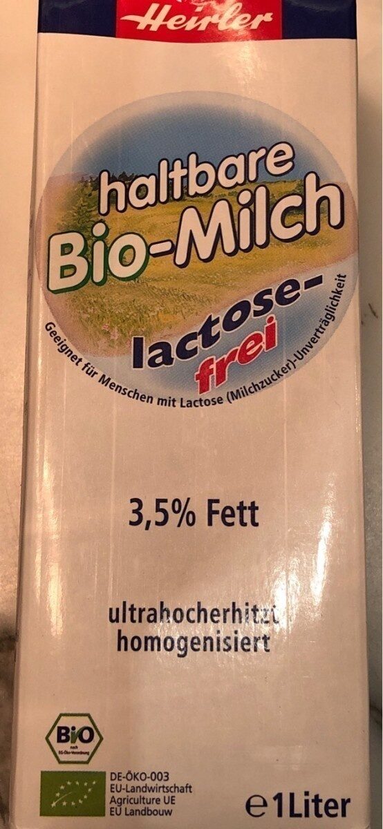 Haltbare bio-milch lactose-frei - Product - fr