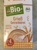 DM Bio Grieß Getreidebrei - Produit