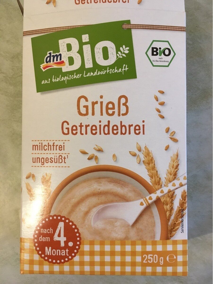 DM Bio Grieß Getreidebrei - Produkt