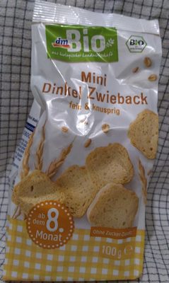 Mini Dinkel Zwieback - Producto - de