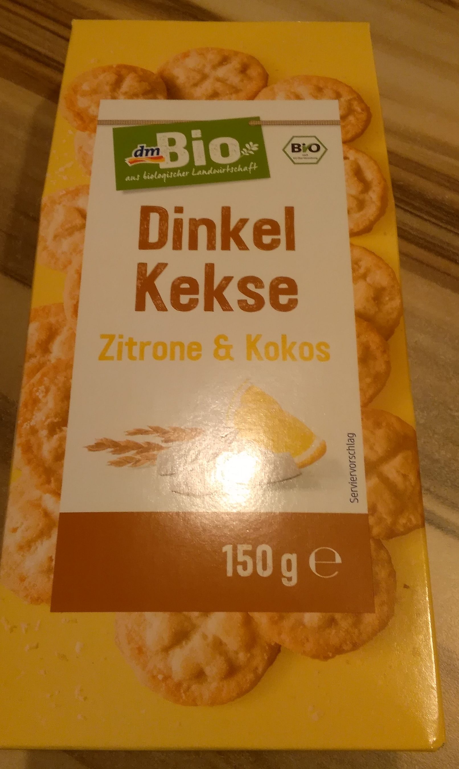 Dinkel Kekse, Zittrone & Kokos - Product - de