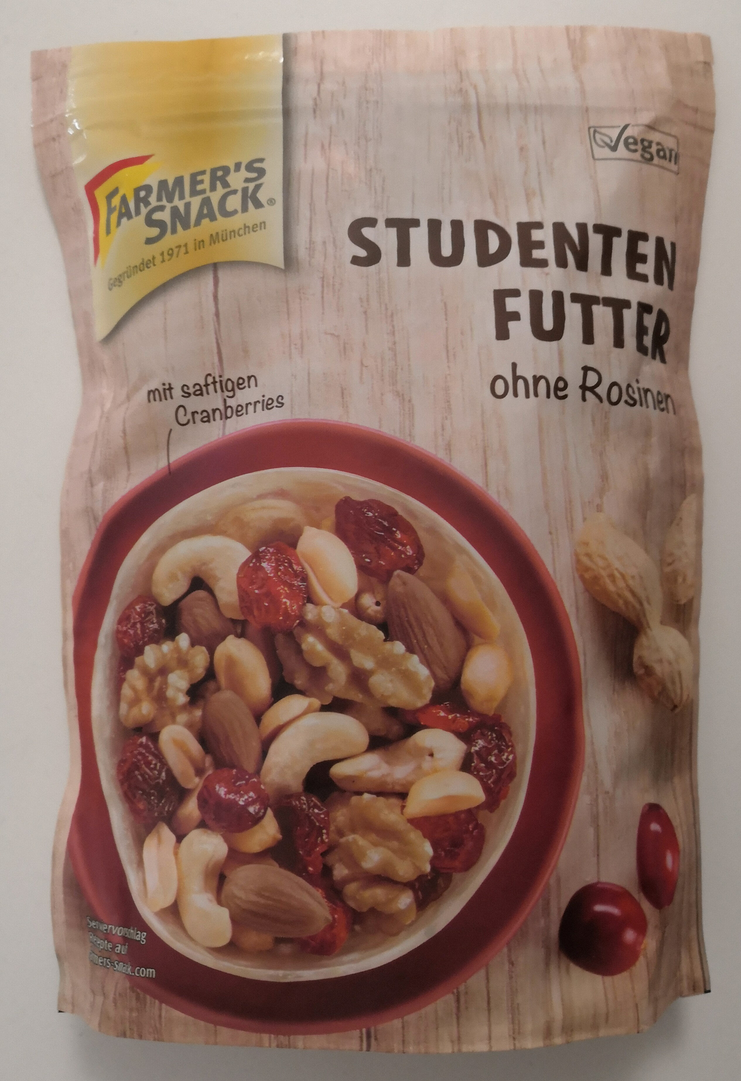 Studentenfutter ohne Rosinen mit saftigen Cranberries - Product - de