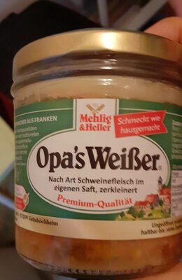 Opa`s Weißer - Nach Art Schweinefleisch im eigenen Saft zerkleinert - Prodotto - de