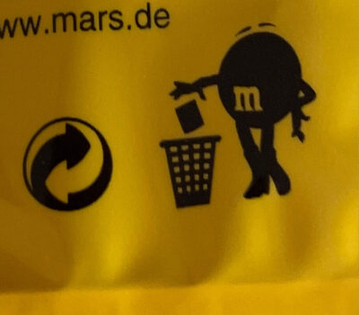 M&M's peanut - Recycling instructions and/or packaging information - de