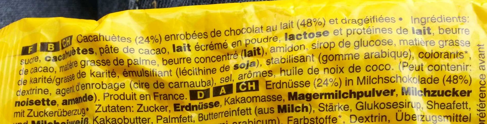 M&M's Peanut - Ingredients - fr