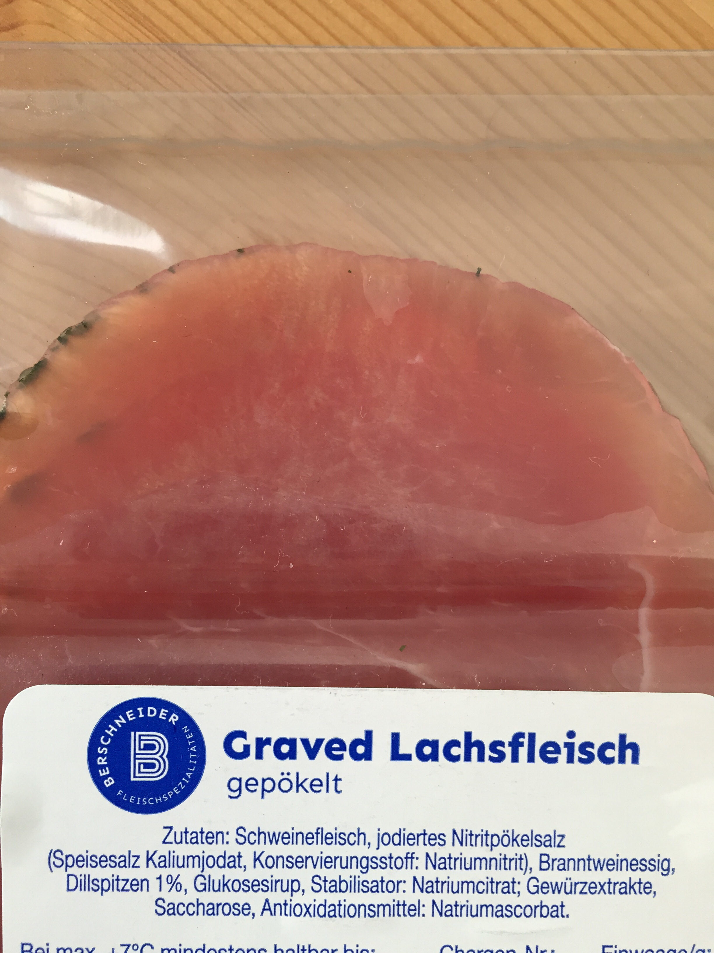 Graved Lachsfleisch - Ingredienser - de