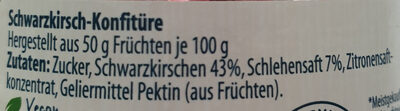 Confiture Extra Schwarzkirsche - Ingredienser - de