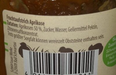 Schwartau Extra Weniger Zucker Aprikose - Ingredienti - de