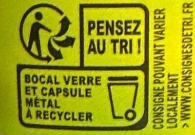 Raifort râpé fort - Recyclinginstructies en / of verpakkingsinformatie - fr