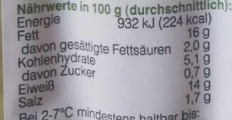 Kräuterknacker - Informació nutricional - de