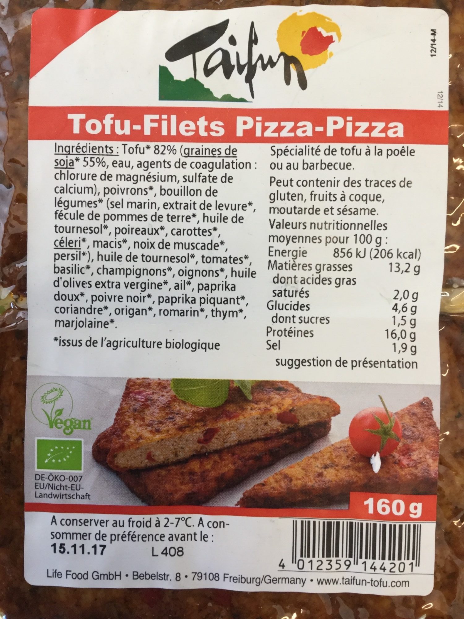 Tofu-Filets Pizza-Pizza - Producte - fr