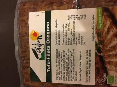 Tofu-Filets Oregano - Ingredients - fr