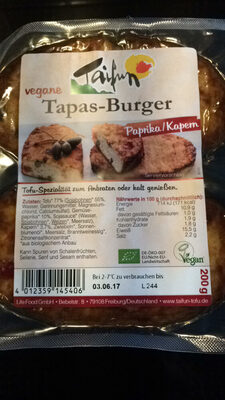 Tapas-Burger poivrons/Câpres - Ingredienti - fr