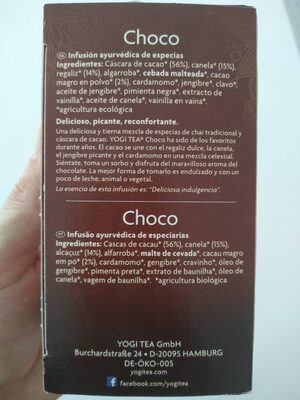 Choco - Ingredientes