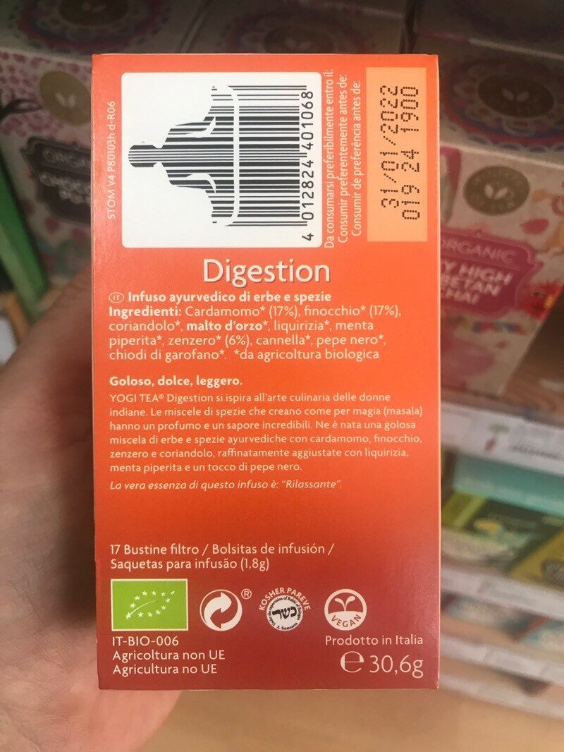Tisane digestion - Ingrediënten - es