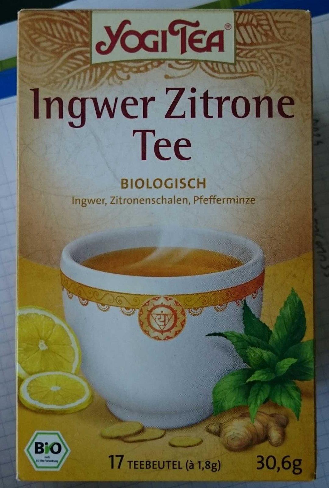 yogi tea gingembre citron - Produkt - fr