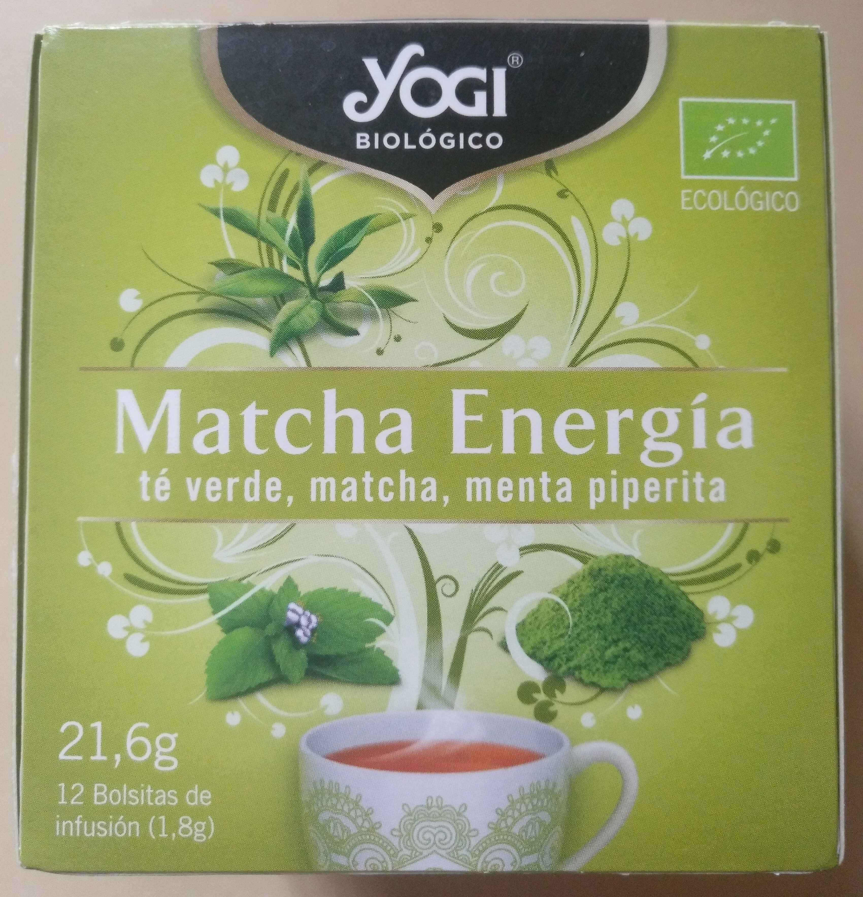 Matcha energía infusión de té verde, matcha y - Producto