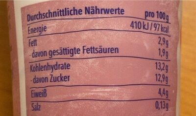 Waldfrucht Joghurt mild - Nutrition facts - de