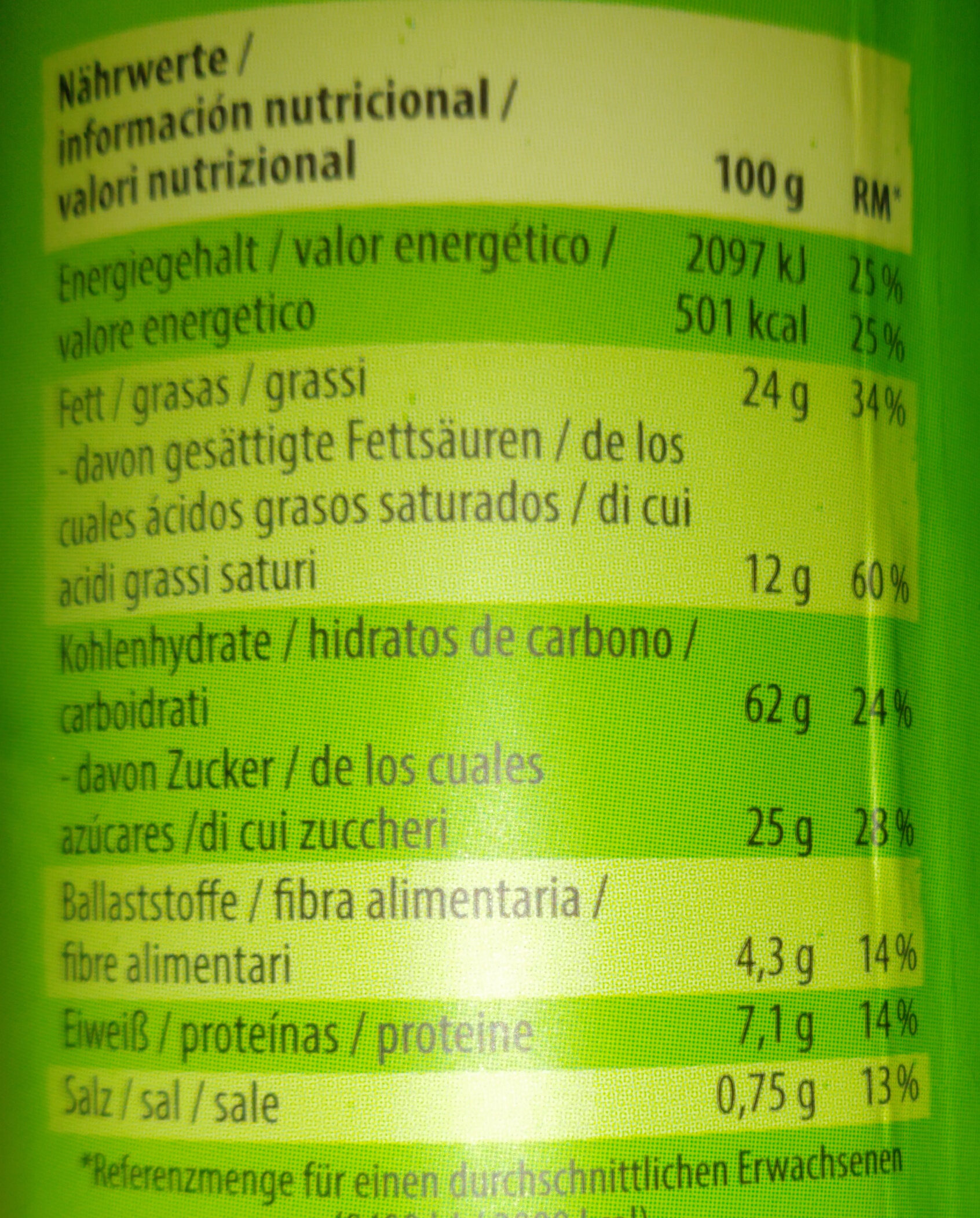Био пшенични бисквити с фин какаов крем - Nutrition facts