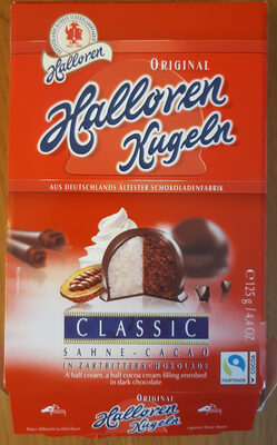 Halloren Kugeln Classic Sahne-Cacao - Produit - de
