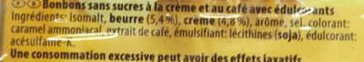 Cappuccino Sans Sucres - Zutaten - fr