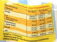 Lachgummi Milchbubis-0,99€/13.7/5.8/12.8/24.9 - Nutrition facts - de