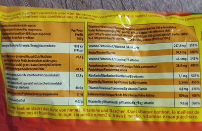 nimm 2 family pack - Nutrition facts - fr