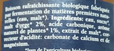 Bionade aux plantes - Ingredients - fr