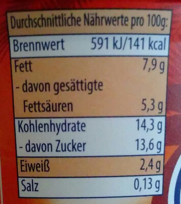 Sahne Joghurt Mild Tropische Früchte - Nutrition facts - de