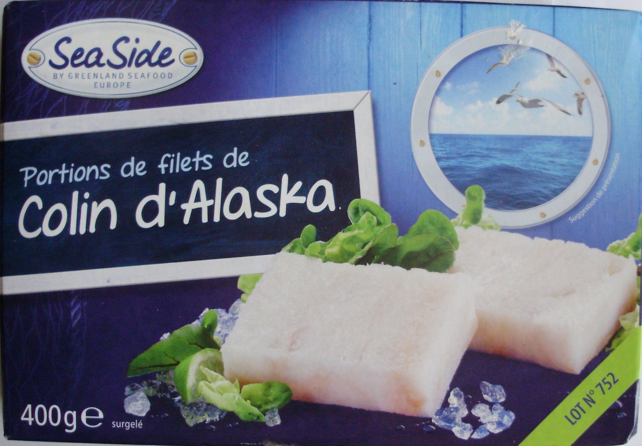 Portions de filets de Colin d'Alaska, surgelé - Produkt - fr