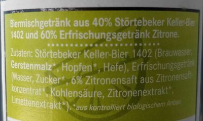 Strandräuber BioBiermix - Ingrediënten - de