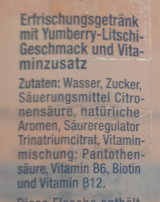 Yumberry Litschi Geschmack - Ingrediënten - de