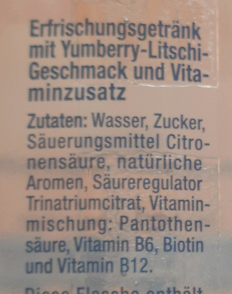 Yumberry Litschi Geschmack - Ingrediënten - de