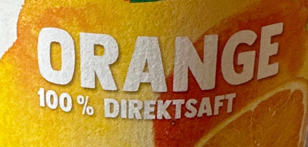 Orange 100% Direktsaft - Zutaten