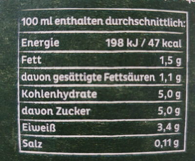 Frische Weidemilch 1.5% Fett - Zutaten