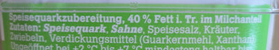 Kräuterquark - Ingredientes - de