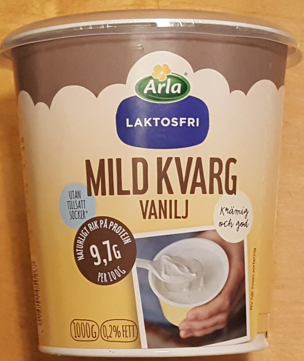 Mild Kvarg - Vanilj - Laktosfri - Produkt