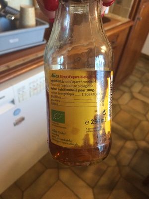 Sirop Agave - Tableau nutritionnel