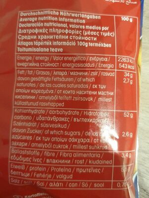 Pomsticks ketchup - Nutrition facts - fr