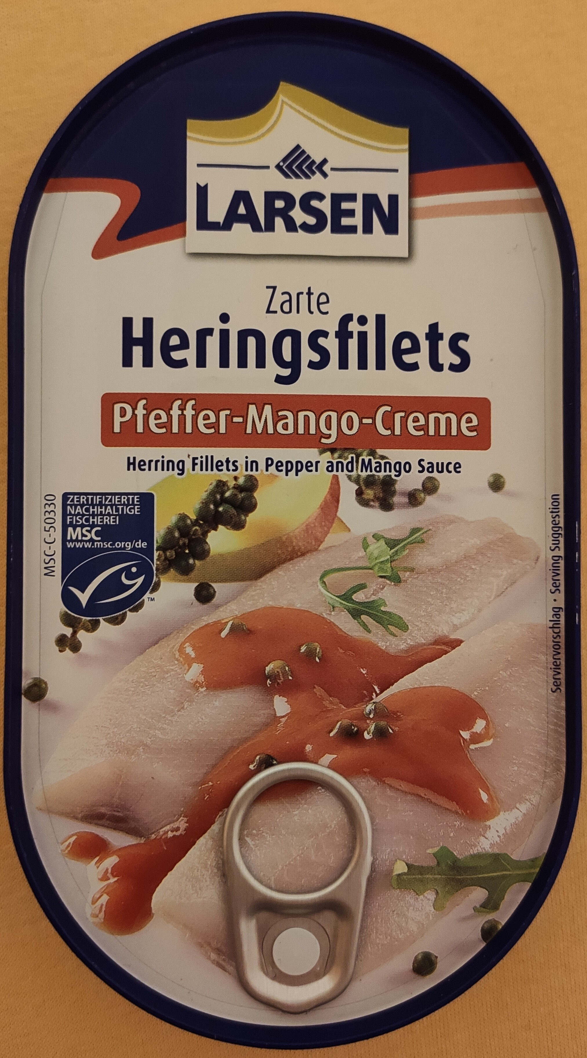 Zarte Heringsfilets Pfeffer-Mango-Creme - Product - de