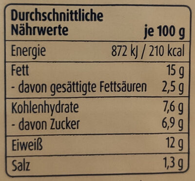 Zarte Heringsfilets Pfeffer-Mango-Creme - Nutrition facts - de