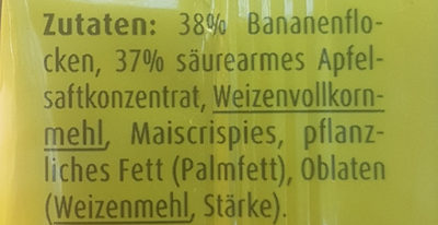Bebivita Früchteriegel Apfel Banane - Ingredients - de