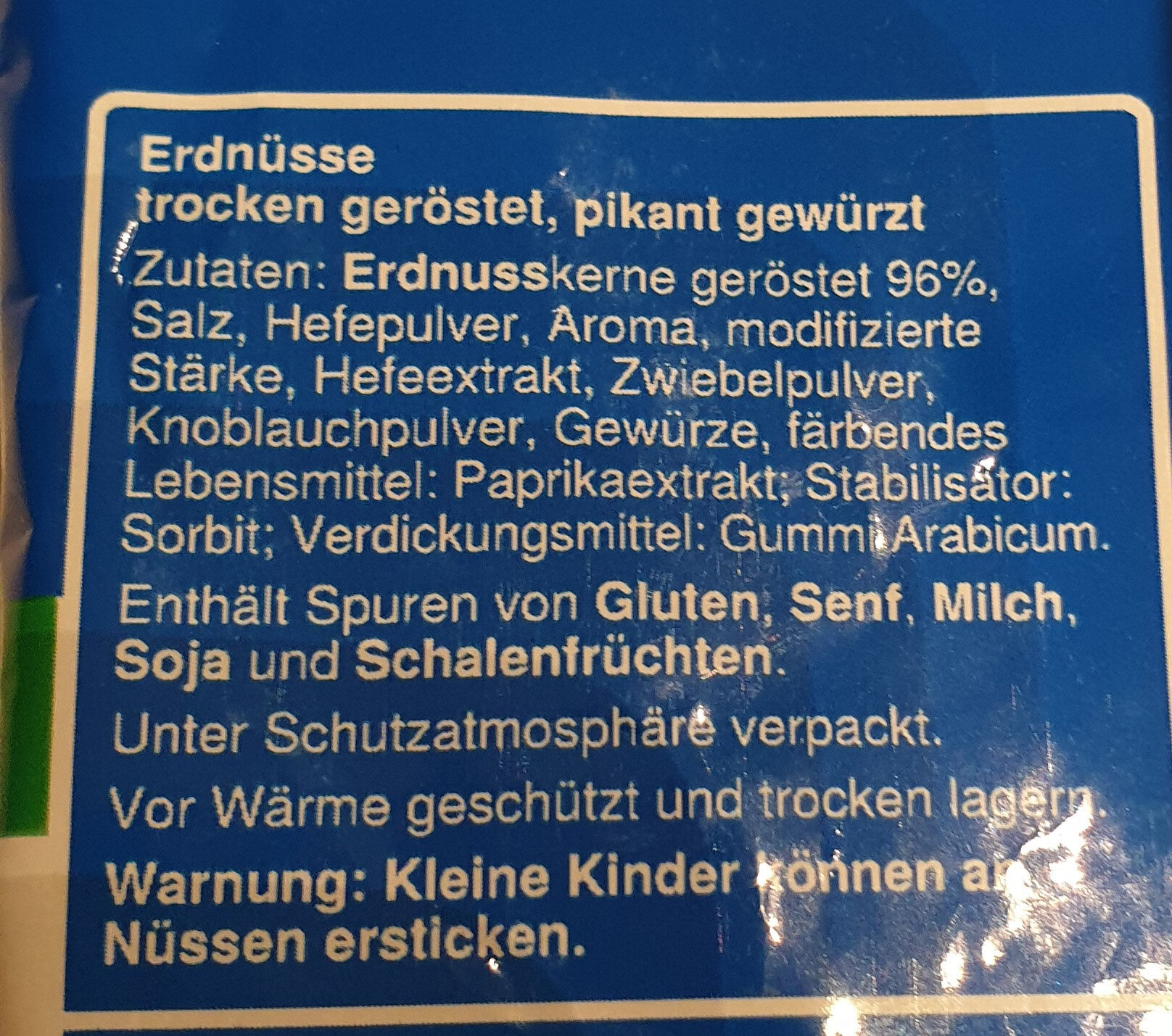 Erdnüsse würzig-pikant - Ingredients - de